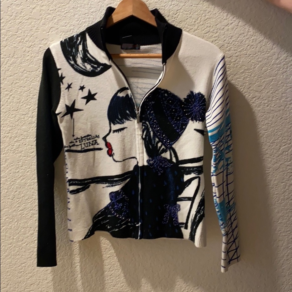 Zipped up jacket